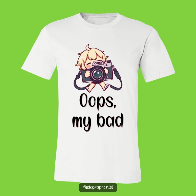 Funny Tripping Camera T-Shirt: Flailing Fun, Ideal Humorous Gift!