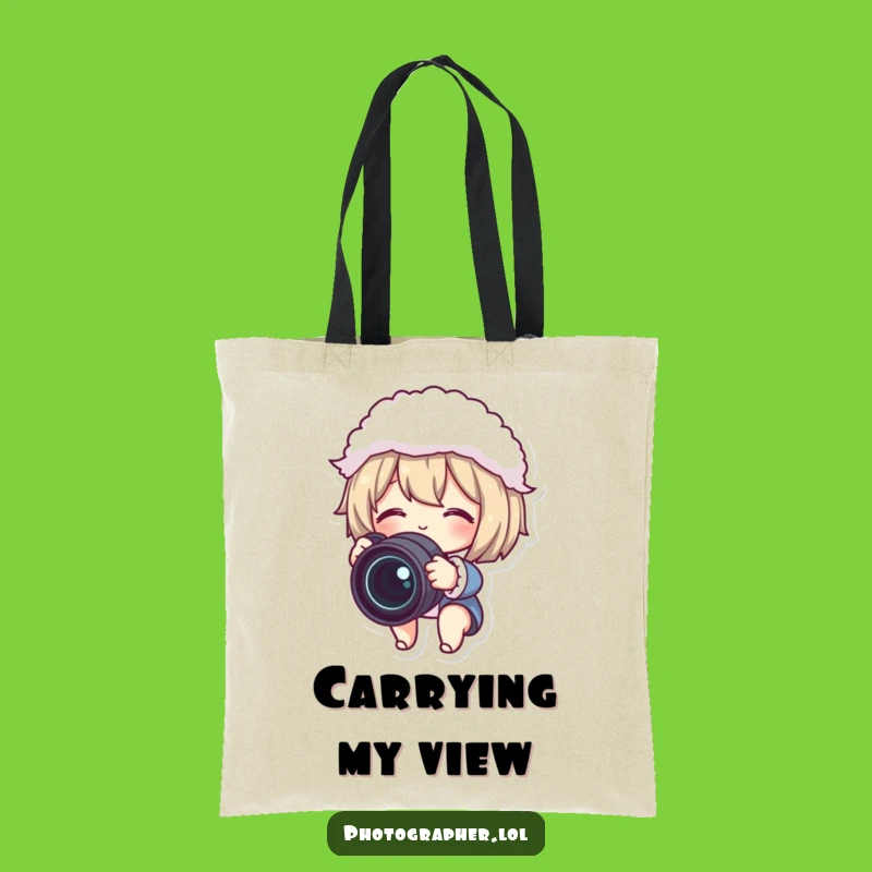 Funny Photographer Character Tote Bag - Carry Your Camera Gear!