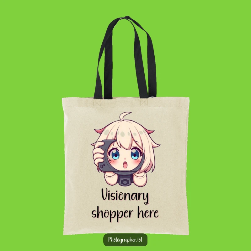 Funny Photographer Viewfinder Tote Bag: Humorous Carrier for Photo Gear